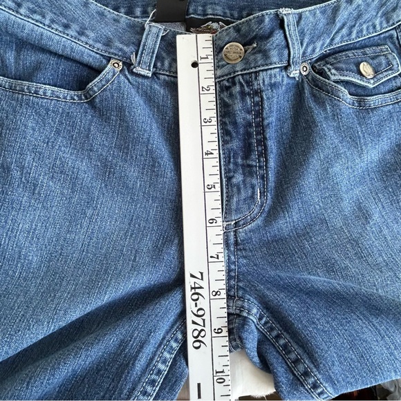 Vintage Y2K Harley Davidson Capris Jean Pants - Picture 14 of 15